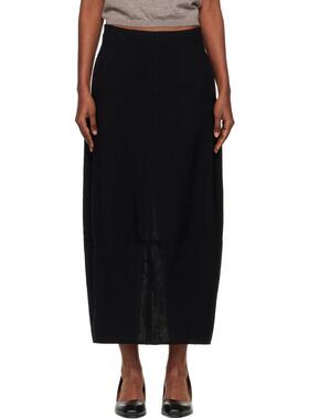 Studio Nicholson 女士 中长裙 黑色 Beni 半身裙
