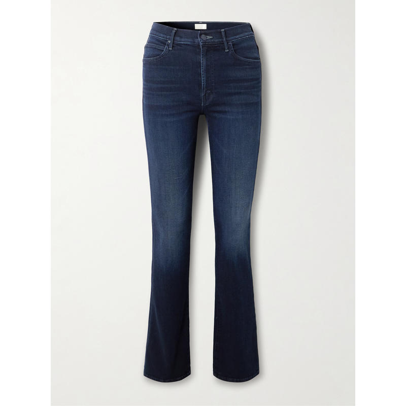 Mother Denim 女士 牛仔长裤 Smokin Skimp 高腰小喇叭牛仔裤