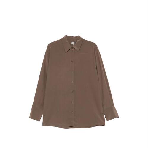 Totême 女士 FW26 衬衫 TOTEME PRE 棕色