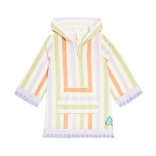 Zimmermann 兹默曼 女童 连衣裙 August 条纹棉质海滩罩衫童装