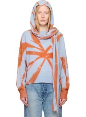 The Elder Statesman 女士 毛线帽 蓝色  橙色 Mythic Wrap 兜帽