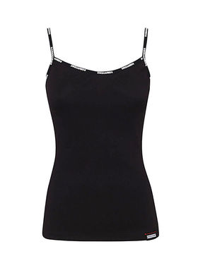 DSQUARED2/D2次方 女士 内衣 BE ICON 黑色棉质背心上衣