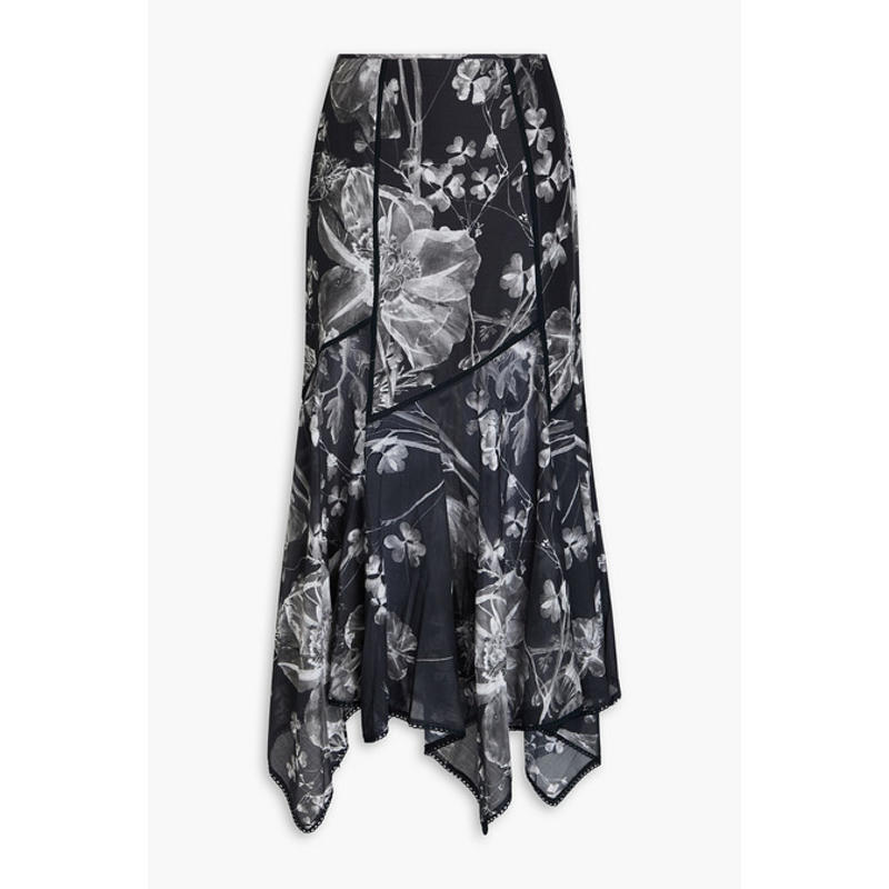 Charo Ruiz Ibiza 女士 超长裙 Nopy 印花棉混纺薄纱长款半身裙