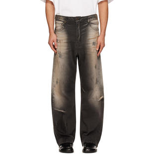 灰色 Loose Fit We11Done 牛仔裤 牛仔长裤 Dirty 男士