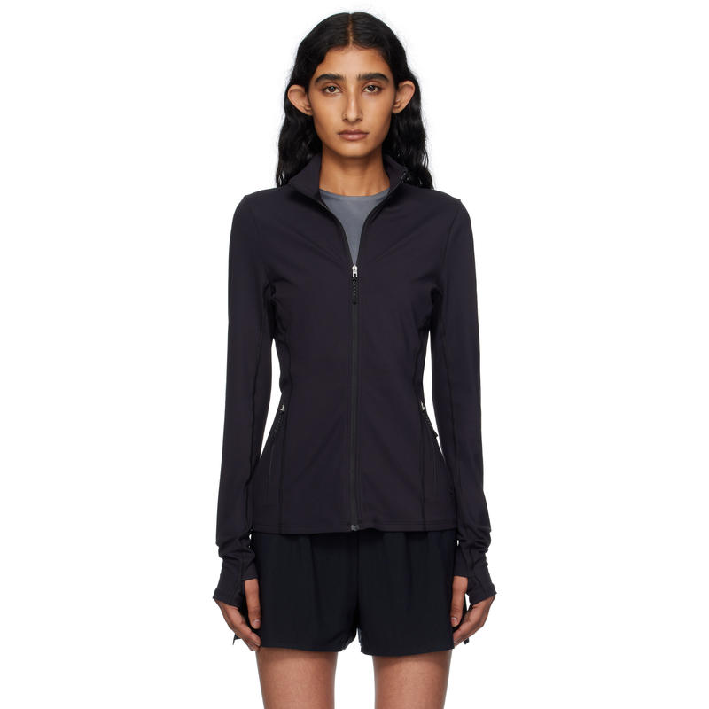 On 女士 卫衣 黑色 Fitted 夹克