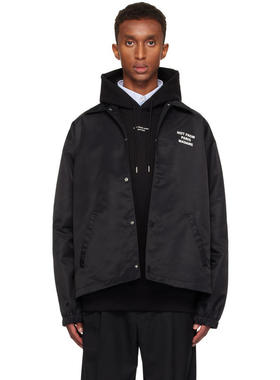 Drôle de Monsieur 男士 SS26 夹克 黑色 La Veste Slogan 夹克