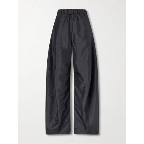 Tibi 女士 SS26 长裤 Winslow crinkled-shell barrel-leg