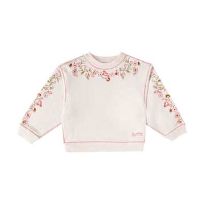 Bonpoint 女童 卫衣 Dolores 刺绣棉质运动衫童装