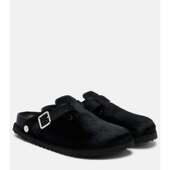 Birkenstock 小牛毛木屐 Boston 女士 穆勒鞋