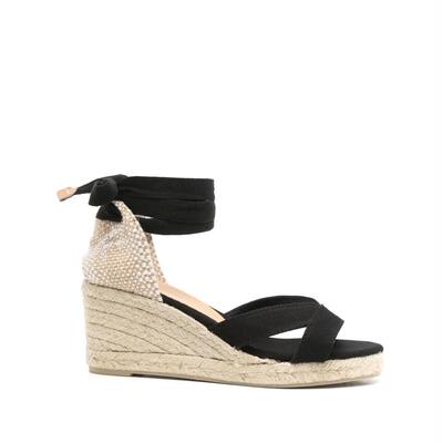 Castañer 女士 SS25 凉鞋 BAILEY 帆布麻底鞋