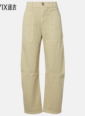 Velvet by Graham & Spencer 女款Brylie barrel-leg 棉质斜纹布