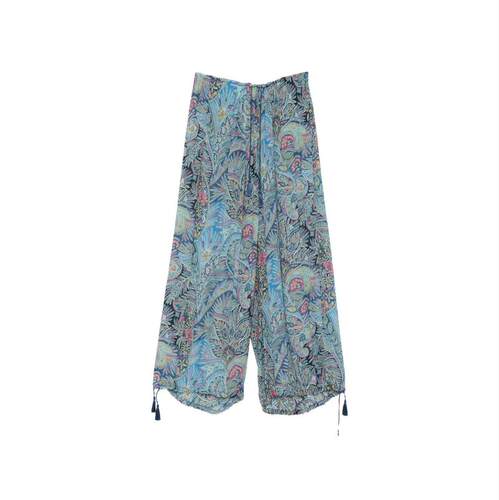 Etro 艾绰 女士 SS26 长裤 佩斯利松紧带束腰