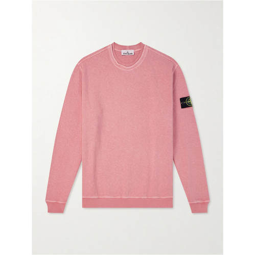 Stone Island 石头岛 男士 卫衣 Logo-Appliquéd 棉针织运动衫
