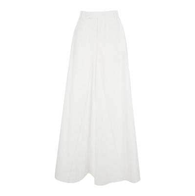 Federica Tosi 女士 SS26 长裤 High-waiste 浅褐色阔腿棉质