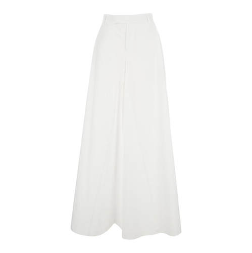 Federica Tosi 女士 SS26 长裤 High-waiste 浅褐色阔腿棉质