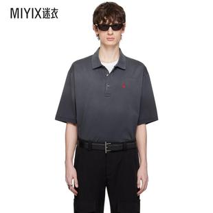 衫 Mercerized 春夏新品 MCQUEEN 男款 Cotton Dyed 灰色 Polo