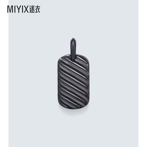 David Yurman 男款雕刻麻花扭纹吊坠项链/吊坠 迷衣时尚