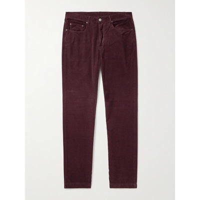 Massimo Alba 男士 SS26 长裤 修身直筒棉质灯芯绒裤子