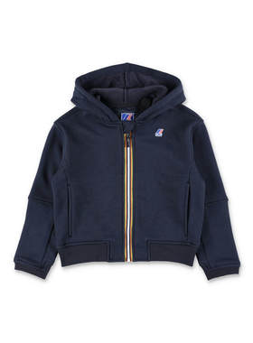 K-Way 男童 FW25 卫衣 Pros for kids 磨毛抓绒拉链连帽衫童装