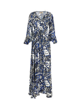 Alessandro Enriquez 女士 短款连衣裙 印花粘胶纤维混纺连衣裙