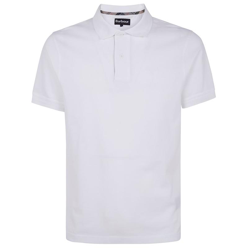 Barbour 男士 SS25 POLO衫 高級格紋珠地網眼 Polo 衫