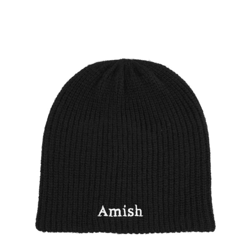 Amish Supplies 男士 FW25 毛线帽 罗纹带Logo小便帽