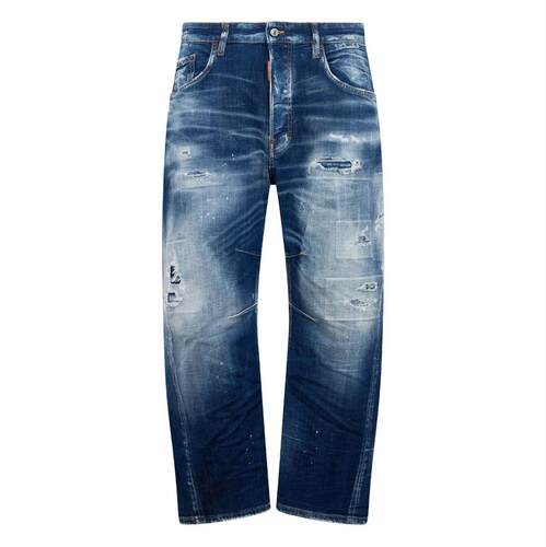 DSquared2 D二次方 男士 SS26 牛仔长裤 可爱做旧牛仔裤