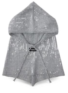 Pinko 品高 女士 FW26 帽子 灰色聚酯巴拉克拉法帽