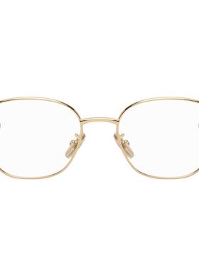 Loewe 女士 太阳镜 金色 Slim Square 眼镜