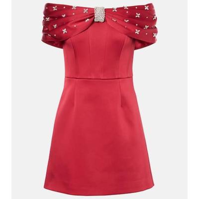 Rebecca Vallance 女士 短款连衣裙 Carmella 精饰缎面迷你连衣裙