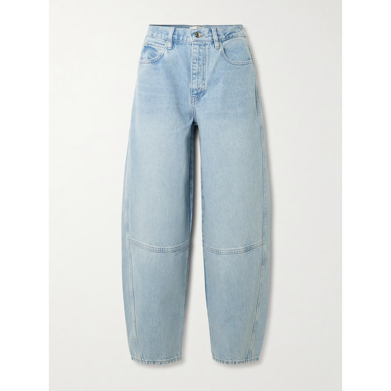 FRAME 女士 牛仔长裤 扭曲拼接高腰直筒牛仔裤