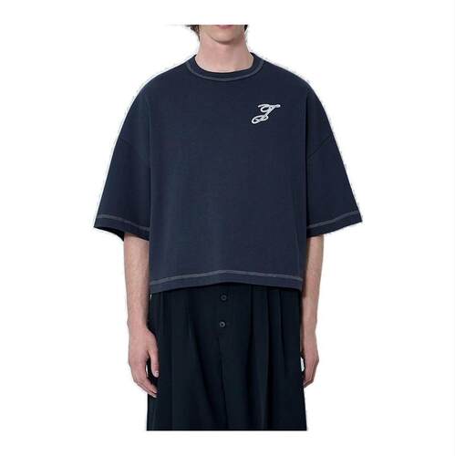 Jacquemus 雅克慕斯 男士 FW26 T恤 Jacquemus撞色缝线圆领