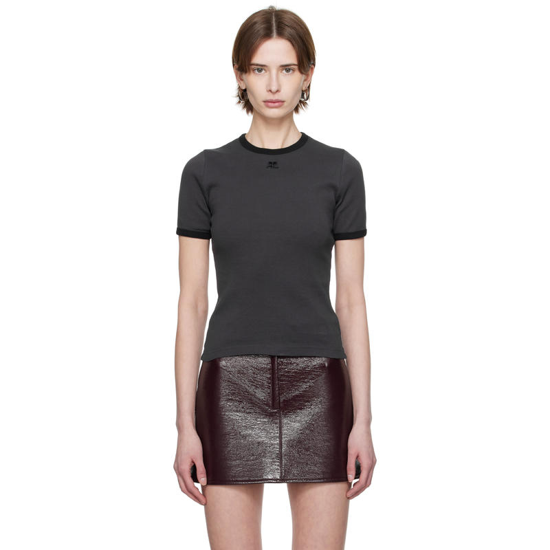Courrèges 女士 T恤 灰色 Heritage T 恤