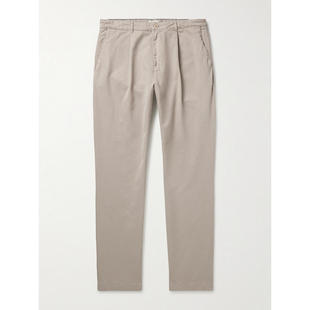 Hartford 男士 SS26 长裤 Tommy 直筒棉质斜纹布裤子