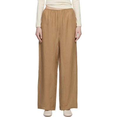 Baserange 女士 运动长裤 黄褐色 Fine Linen Stoa 长裤