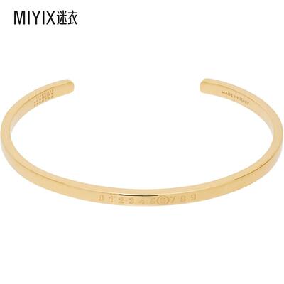 MM6 Maison Margiela马吉拉 男款金色 Numeric Minimal Signature