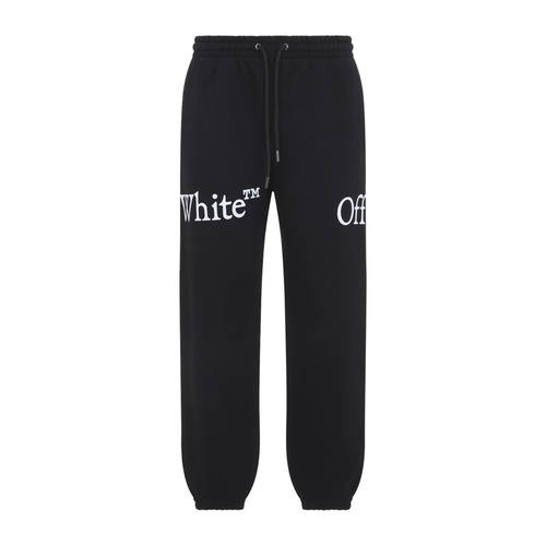 Off-White 男士 FW26 长裤 BOOKISH 黑色围巾领翻边运动裤