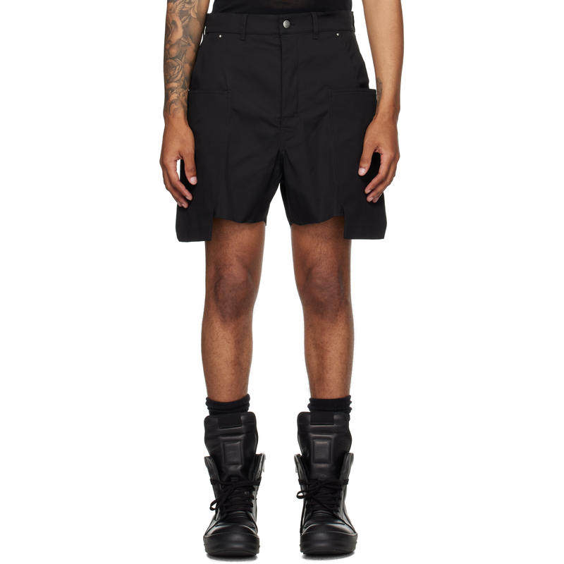 Rick Owens 男士 短裤 黑色 Concordians Stefan 工装短裤,男装,短裤,淘宝优惠券,粉丝福利购,淘宝优惠卷