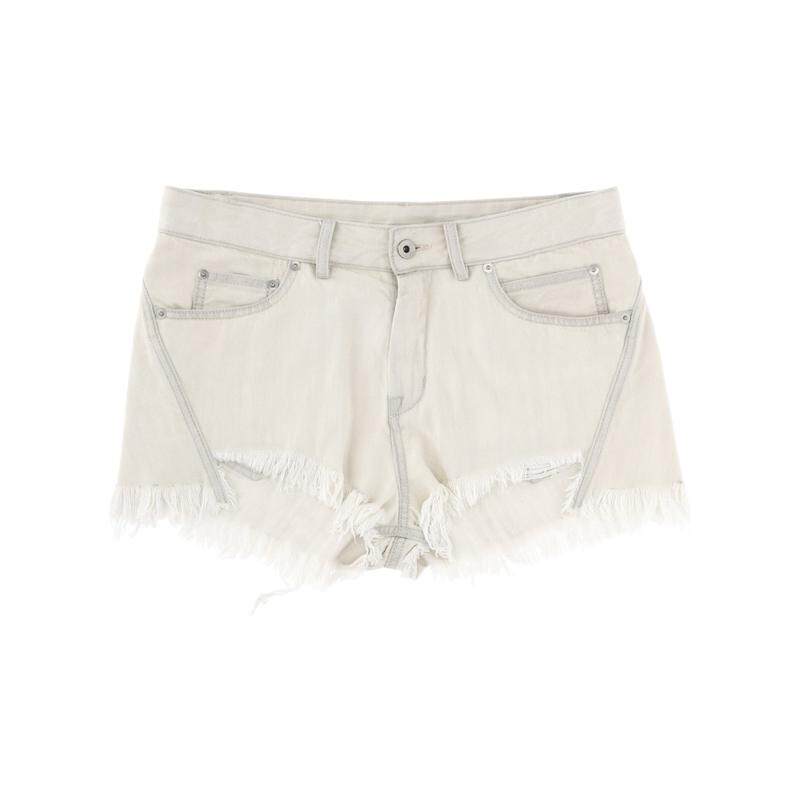 Rick Owens 瑞克·欧文斯 女士 SS26 短裤 SHORTS BIAT 毛边裤子