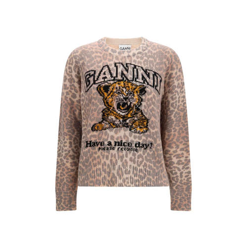 Ganni 甘尼 女士 FW26 毛衣 虎纹