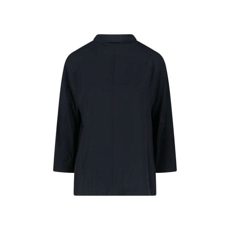 Aspesi 女士 FW25 衬衫 繫帶領口鏤空細節襯衫