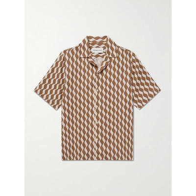 Frescobol Carioca 男士 衬衫 Roberto Camp-Collar 印花亚麻