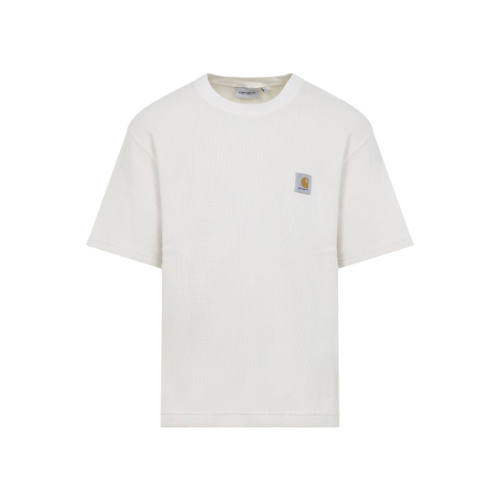 Carhartt WIP 卡哈特 男士 SS26 T恤 NELSON 浅褐色华夫格棉质