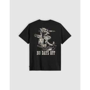 T恤 黑色 背部印花宽松款 男士 off Levi days