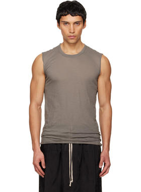 Rick Owens 男士 背心 灰色 Temple Basic SL 背心