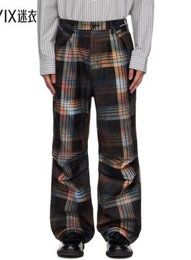 Andersson Bell 男款多色 Burn-Out Check-Out 长裤 迷衣时尚