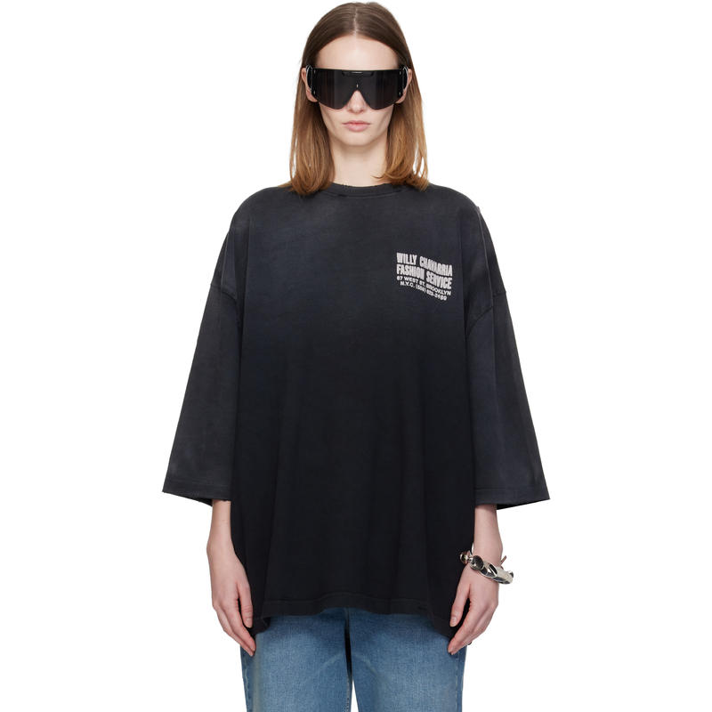 Willy Chavarria 女士 T恤 黑色 Fashion Services Buffalo T 恤