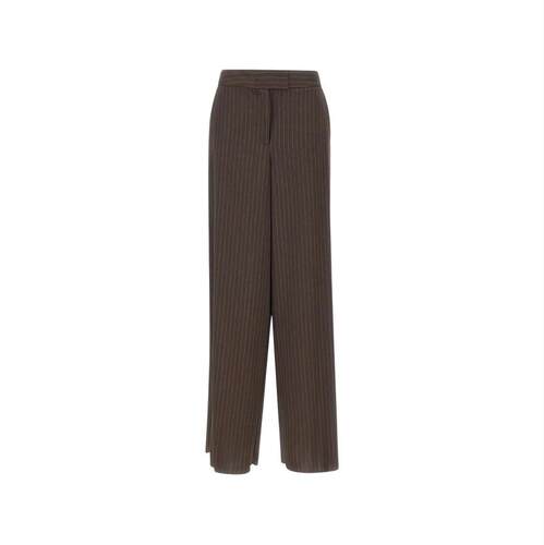 Marella 女士 FW26 长裤 MLLMAGGIO 棕色宽松款裤子