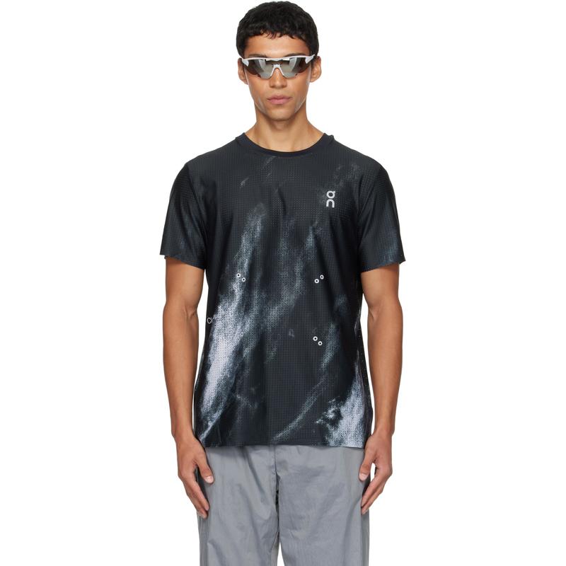 On 男士 T恤 黑色 Pace Mesh T 恤
