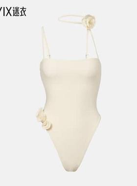 Same 女款Choker 玫瑰不对称泳衣 迷衣时尚